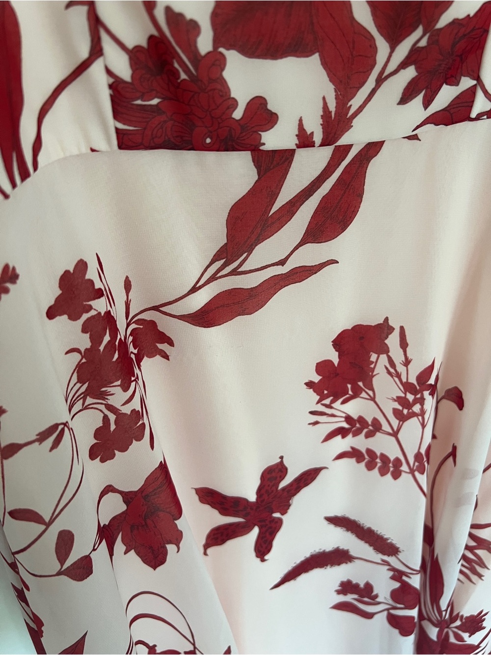RW&Co Red Floral Tie-Shoulder Midi Dress - Women's - Picture 4 of 7